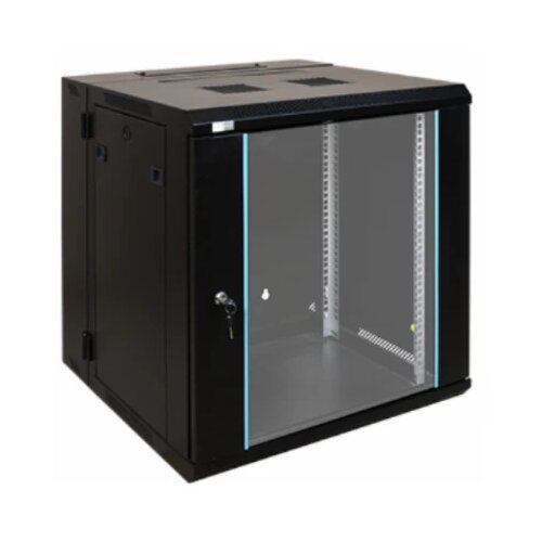  EXO:N Podno stojeci rack ormar sa tockicima, 600mm×450mm×12U, crni Cene