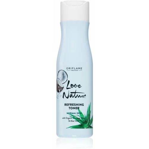 Oriflame Love Nature Aloe Vera & Coconut Water osvežilna voda za obraz z vlažilnim učinkom 150 ml