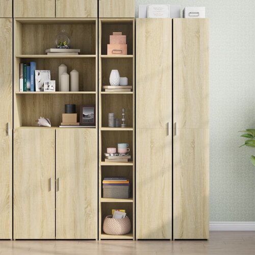  Visoka komoda boje hrasta 30x41x185 cm od konstruiranog drva Cijene