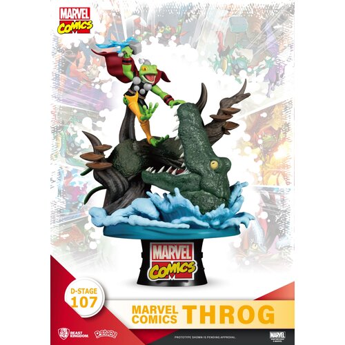 BEAST Kingdom-Marvel Comics, Throg Diorama Stage D-Stage Figure Statue, (21550882) Slike