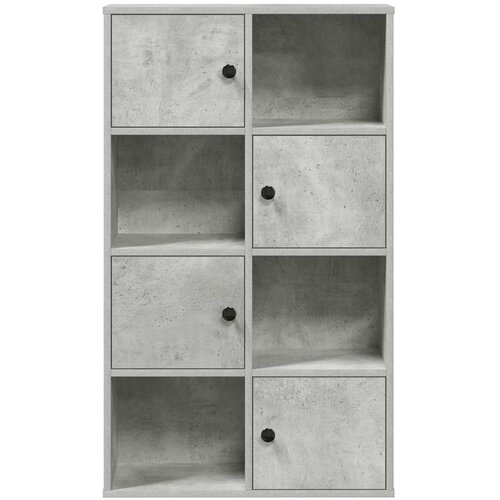  Regal za knjige boja betona 60x24x101,5 cm konstruirano drvo Slike