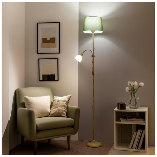  Brilagi - Stojeća lampa CERIA 1xE27/100W/230V + 1xE14/25W zlatna/zelena Cene