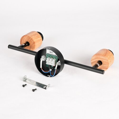  Brilagi - Spot svetiljka BASKLITE 2xE27/15W/230V drvo/crna Slike