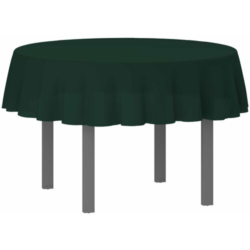  Tkanina za stol 5 kom. Kružni Tamnozelena Ø 140 cm Poliester Cene