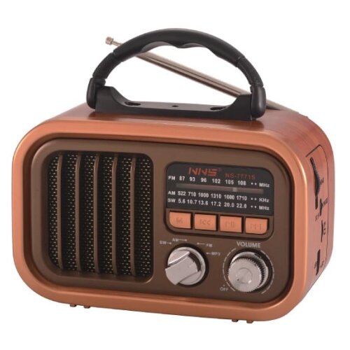  Prenosni retro Bluetooth radio 7771BT/B NS-7771BT/B Cene