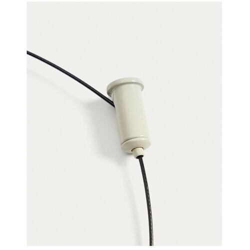Kave Home Svetlo siva LED zatemnitvena stropna svetilka s kovinskim senčilom &amp;oslash; 16 cm Porte &amp;ndash; Slike