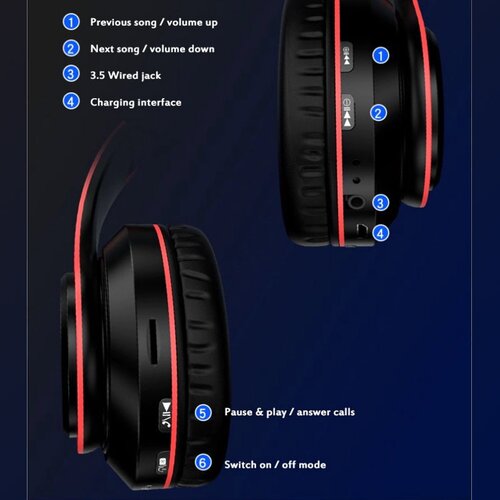  Bluetooth slu&scaron;alice B39 (S50) crno crvene Cene