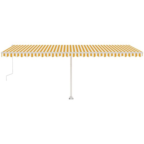  Automatska tenda sa senzorom LED 600 x 300 cm žuto-bijela Slike