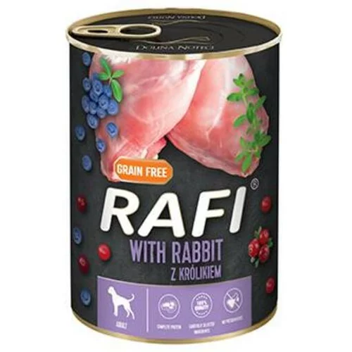 Rafi mokra hrana za pse, zajec, borovnica in brusnica, 24x40
