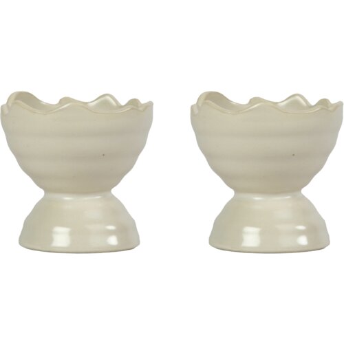 Sagaform Ellen 2-delni set skodelic za jajca - Off white Cene