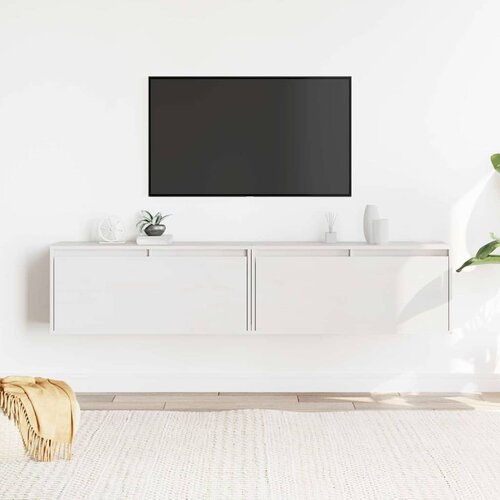  Zidni ormarići 2 kom bijeli 80 x 30 x 35 cm od masivne borovine Cijene
