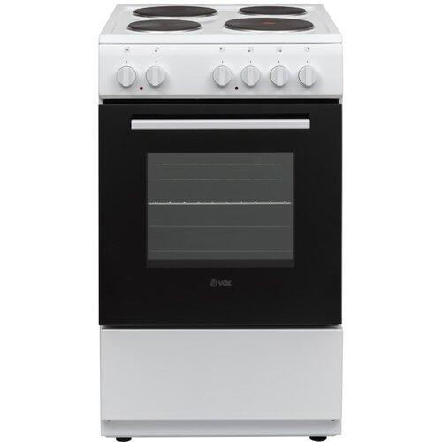 Vox 50cm, kapacitet rerne 55l, 3 funkcije rerne, 3 standardna i 1 ekspresna elektricna ringla, staticna rerna, dva pleha, fioka sa poklopcem, bijela Cijene