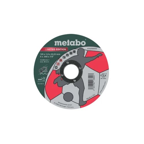 Metabo Rezna Ploča 125x1x22,2mm Inox Limited Edition Soccer – 616259000 Cijene