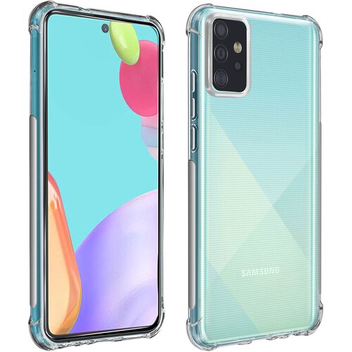 AVIZAR samsung galaxy A52, A52 5G in A52s premium 360° zašcitni paket: mehka torbica iz kaljenega stekla, odporna na udarce - prozorna, (20626095) Cene