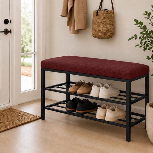 Hanah home cipelarnik Lotus, 30 cm, bordo Cene