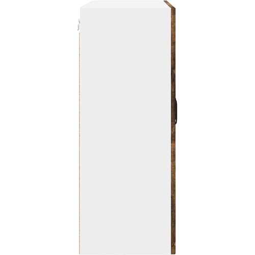  Zidni stakleni ormarić Dimljeni hrast 80 x 31 x 80 cm Slike