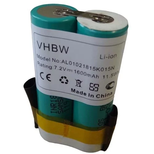 VHBW baterija za gardena Accu80, 7.2 v, 1.6 ah