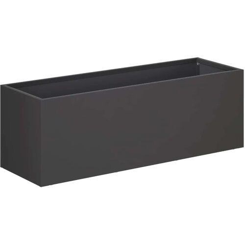  Vrtna saksija Crna 60 x 20 x 20 cm Čelična vrata - Crna 60 x 20 x 20 cm 1 Slike