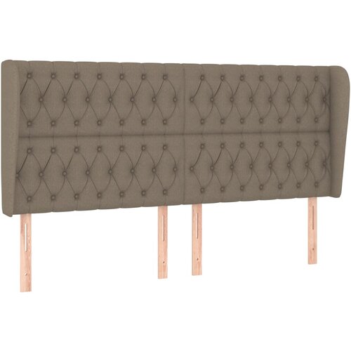 Maison Chic posteljno vzglavje - vzglavna omarica - nočna omarica z u&amp;scaron;esi taupe 183x23x118/128 cm blago, (21711824) Slike