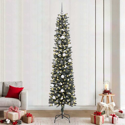 vidaXL Umestno božično drevo med 300 LED Zelena 58 x 58 x 240 cm Cene