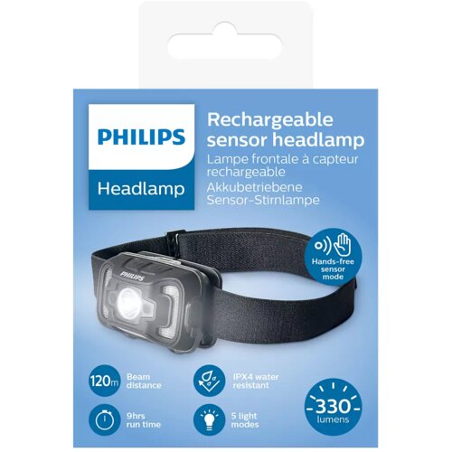 Philips naglavna svetilka, 330 lm, polnjiva, SFL2000RH/10 Cene