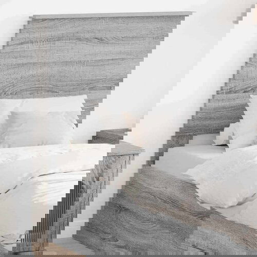  Uzglavlje s uzglavljem Siva Sonoma 75 cm Konstruirano drvo Slike