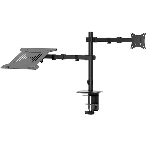 Podesivi nosač za monitor i laptop LEVANO, crni Cene