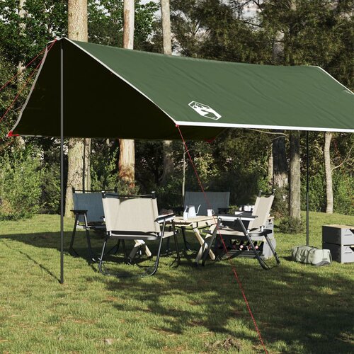 VidaXL Ponjava za kampiranje zelena 430x380x210 cm vodoodporna Slike