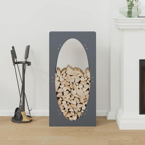  Stalak za drva antracit 50x23x100 cm hladno valjani čelik Slike