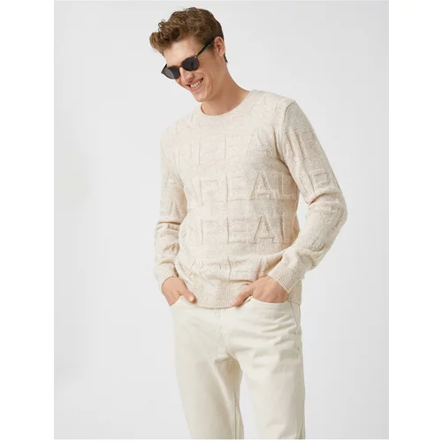 Koton Wool Textured Patterned Sweater