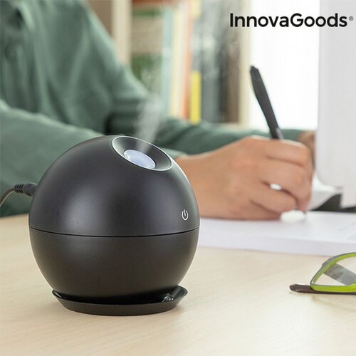 InnovaGoods mini ovlaživač difuzor mirisa 10x10x10cm crni Cijene