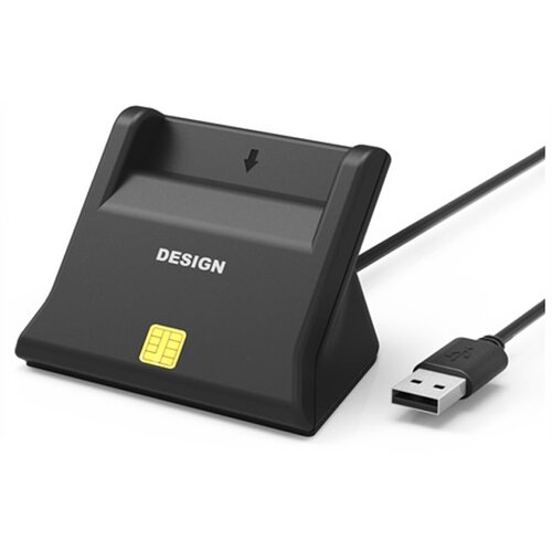 Optimus Stolni USB Čitač pametnih kartica (Smart Card Reader, 1.2m, Crni) Cijene