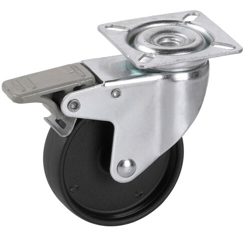D&amp;Ouml;RNER + HELMER okretni kotačić za namje&amp;scaron;taj (50 mm, Nosivost: 35 kg, Klizni ležaj, Visina: 66 mm, S pločom i zaustavnikom) Slike