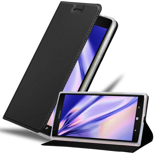 Cadorabo Ohišje, združljivo z Nokia Lumia 1520 v klasična črna - Zaščitni ovitek z magnetnim zapiranjem, stoječo funkcijo in režo za kartice, (20551332) Cene