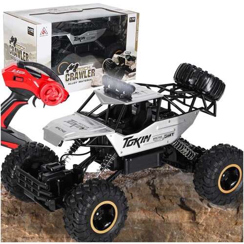 Rc avto za teren 4x4 &ndash; kovinski rock crawler 1:12 (srebrna) - Rojstni dan - Najstniki Cene