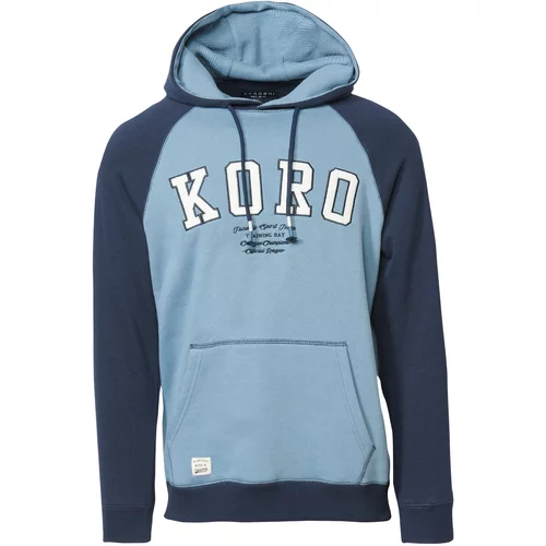 KOROSHI Sweater majica mornarsko plava / svijetloplava / bijela