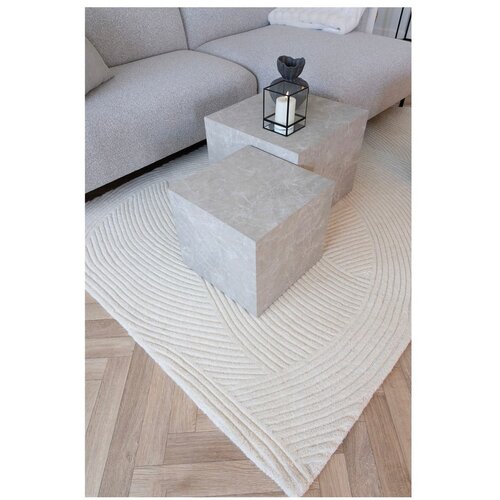House Nordic Kremno bela ročno tkana volnena preproga 160x230 cm Pune &amp;ndash; Slike