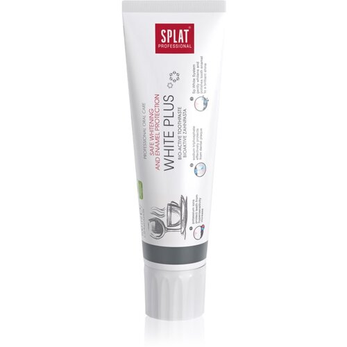 Splat Professional White Plus bioaktivna pasta za zube za nježno izbjeljivanje i za&amp;scaron;titu cakline 100 ml Slike