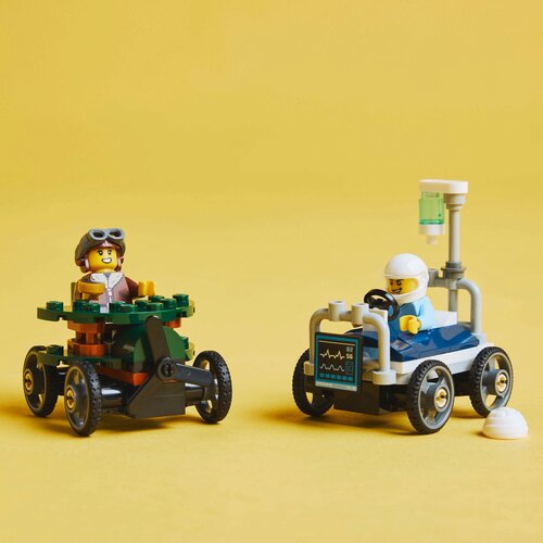 Lego LEGO&amp;reg; City - Paket dirkalnih vozil letalo proti bolni&amp;scaron;ki postelji (60459) Slike