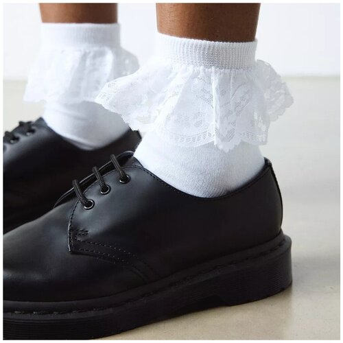 Dr. Martens Najlonke / Samostoječe nogavice Frill Sock Bela Slike
