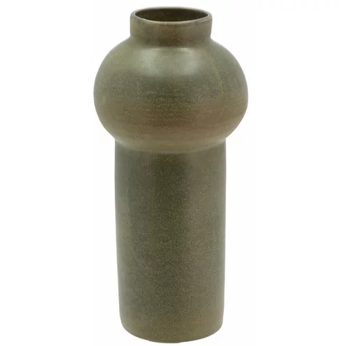 Villa Collection Zelena steklokeramična vaza Rost, višina 30 cm