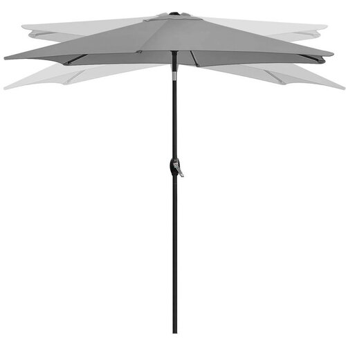  Sklopivi vrtni balkon suncobran, podesiv, 210 cm – sivi Cene