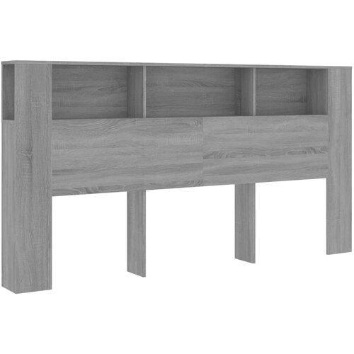 Maison Chic Vzglavna omarica - Nočna omarica - Posteljna omarica siva sonoma 200x18,5x104,5 cm, (21705602) Cene