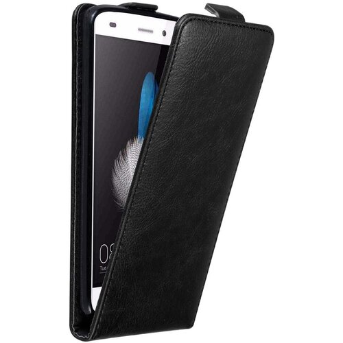 Cadorabo Ohi&scaron;je, združljivo z Huawei P8 LITE 2015 v nočna črna - Za&scaron;čitni ovitek v obliki flipa z magnetnim zapiranjem, (20562871) Cene