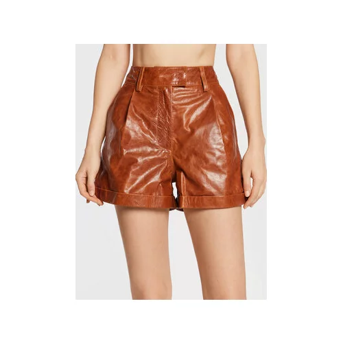 Remain Usnjene kratke hlače Paola RM1668 Rjava Regular Fit