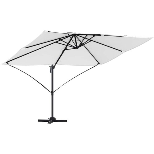 vidaXL Kantilever Roma senčnik Bež in črna 352 x 251 x 260 cm, (5000045713) Cene