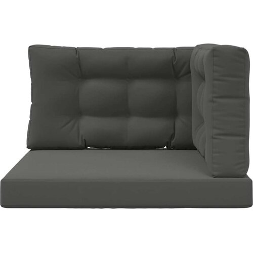  Jastuk za vanjsku sofU 3 pcs Antracit Poliester - Antracit 80 x 80 cm 1x sjedalo +1x naslon +1x bočna strana (3D s bartagom) Slike