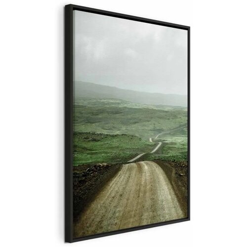  Slika - Road Across the Plains (1 Part) Vertical 40x60 U crnom drvenom okviru Cijene