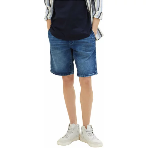 Tom Tailor Jeans kratke hlače 1035516 Modra