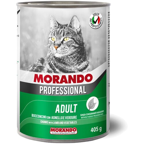 Morando Professional Cat Adult komadići janjetina i povrće 405 g konzerva Cene